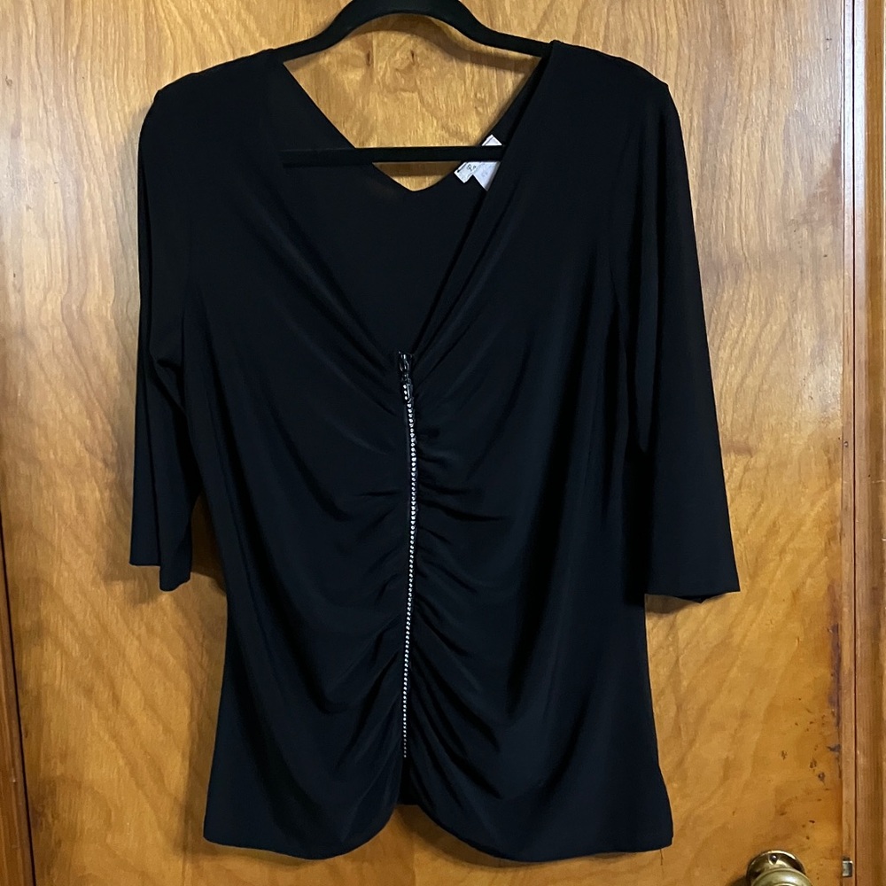 Sexy vintage 90s Reinstein zipper blouse